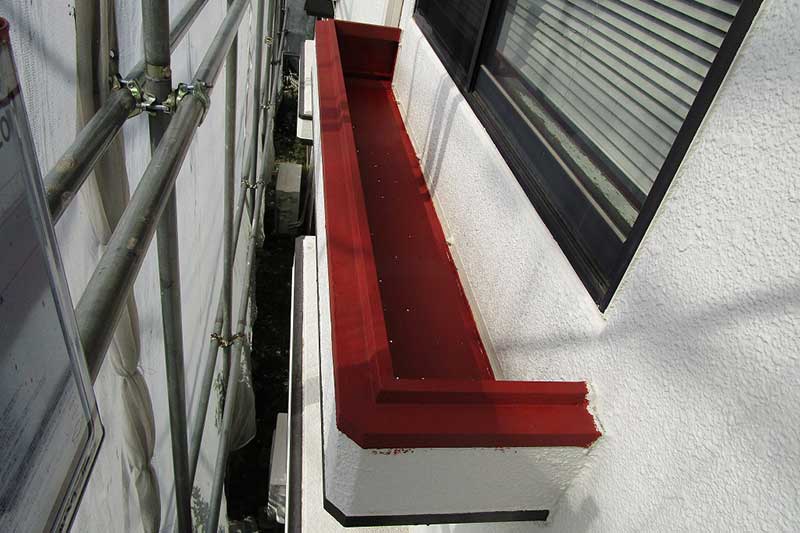 鉄部錆止め塗装