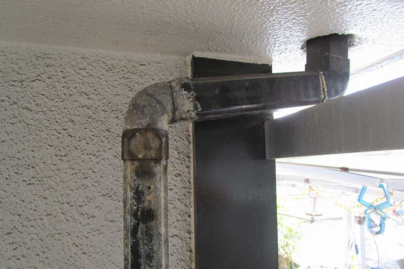 劣化した既存の縦樋