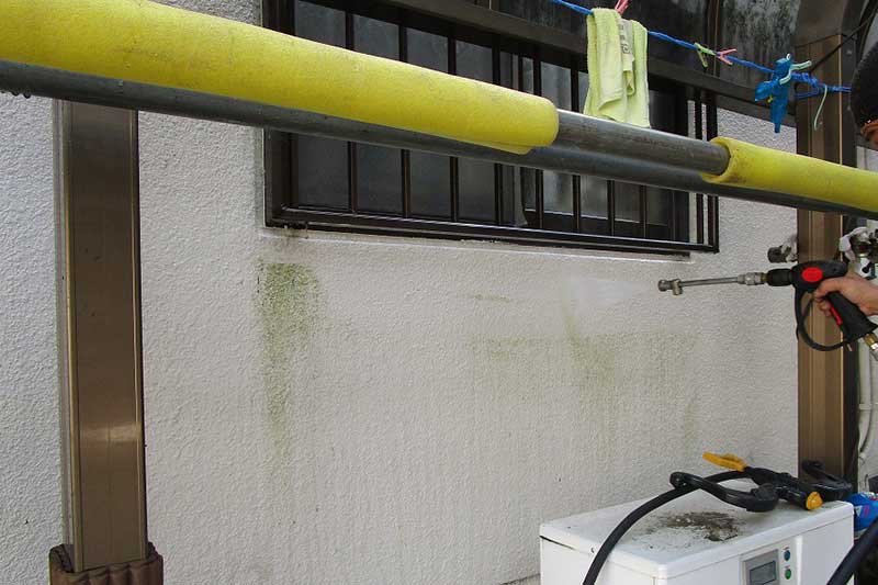 外壁の高圧洗浄