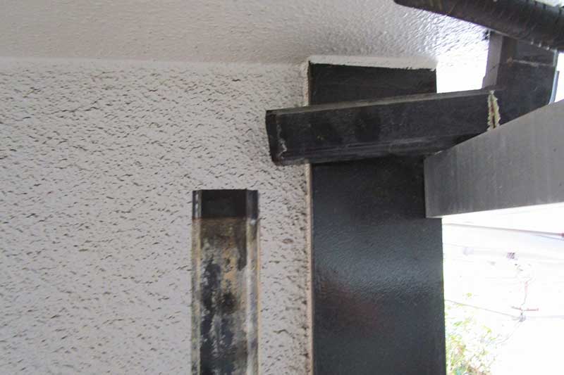 劣化した既存の縦樋の撤去・取り外し