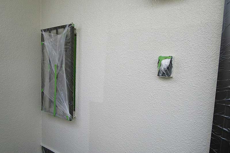 外壁の上塗り作業完了