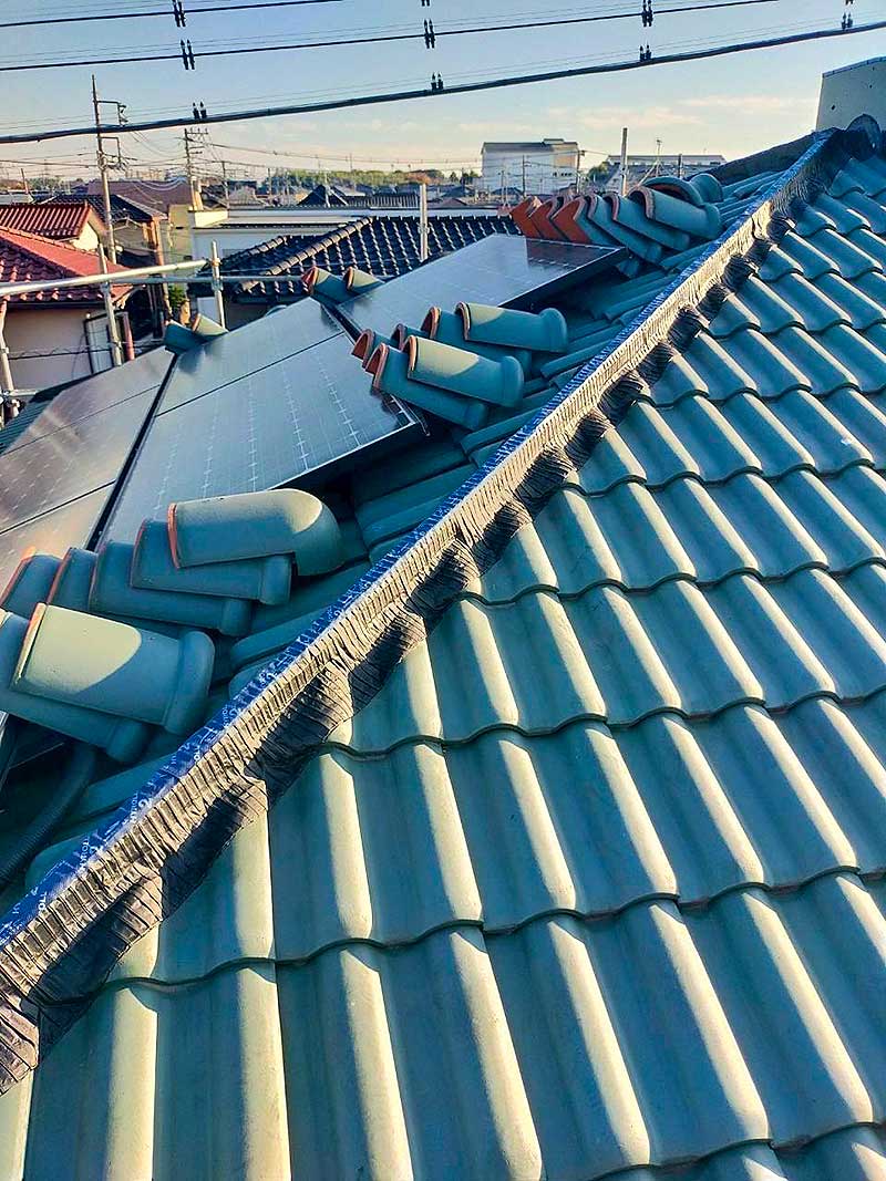 ハイロール2を張り込んで密着させる