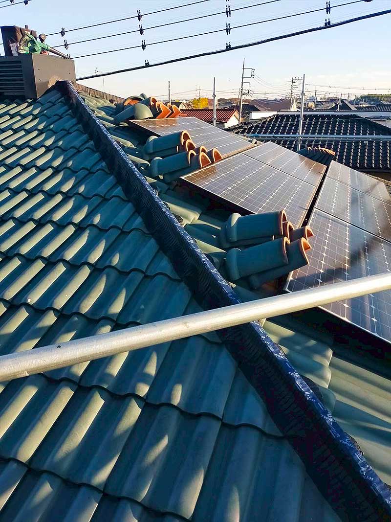 ハイロール2を張り込んで密着させる