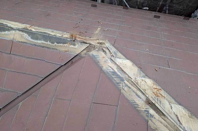 既存の貫板取り外し