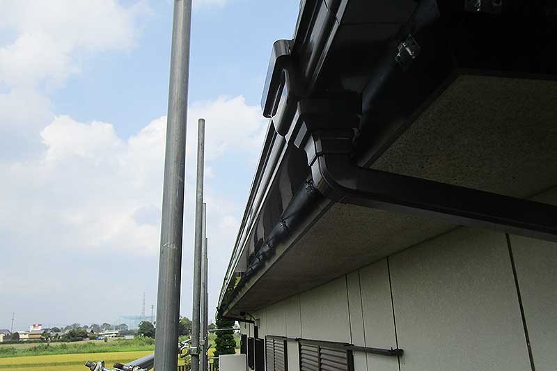 設置後の雨樋