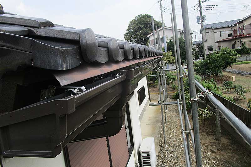 設置後の雨樋