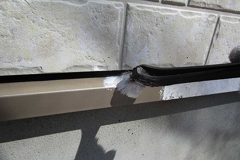 水切りの錆止め塗装