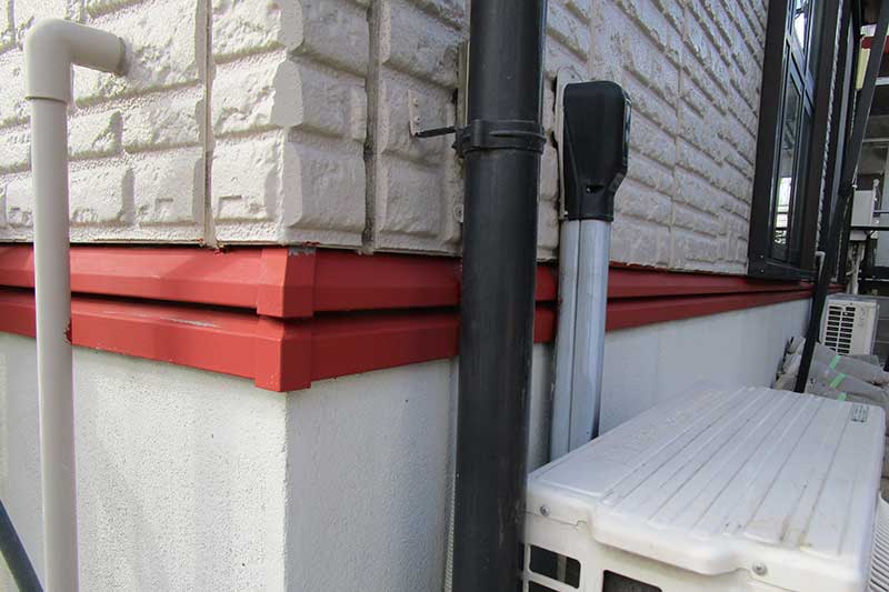 水切りの錆止め塗装