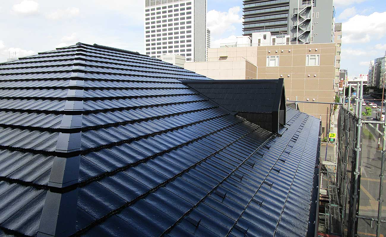 施工後の屋根