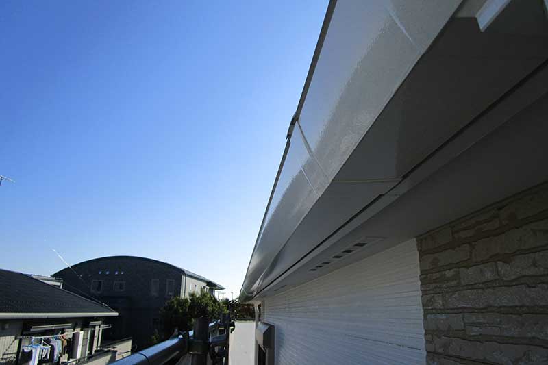 雨樋の塗装完了