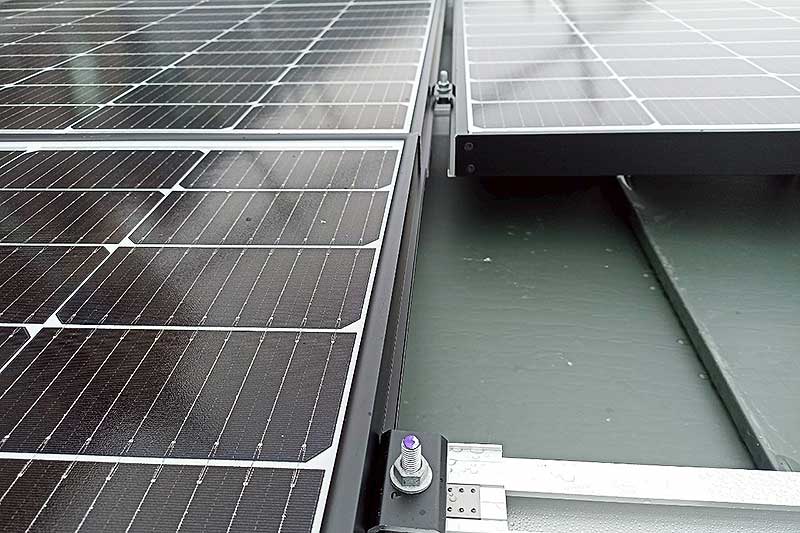 太陽光を設置した屋根