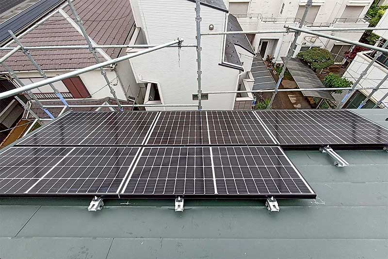 太陽光を設置した屋根