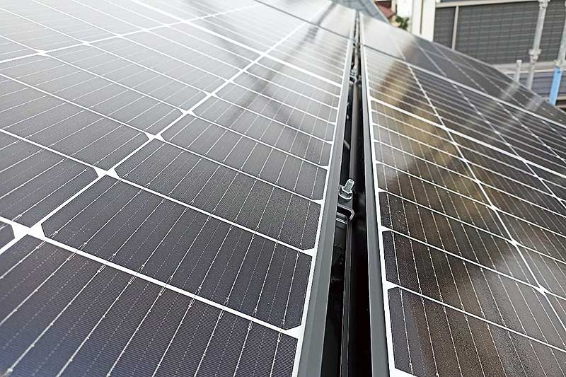 太陽光を設置した屋根