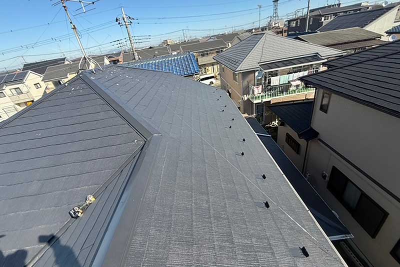太陽光設置前の屋根