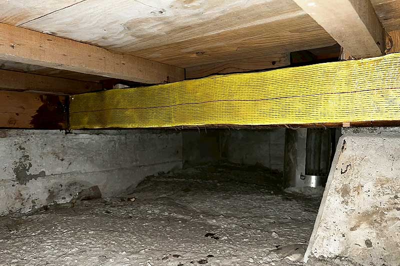 アラミドとタフロンウッドで施工した床下木部