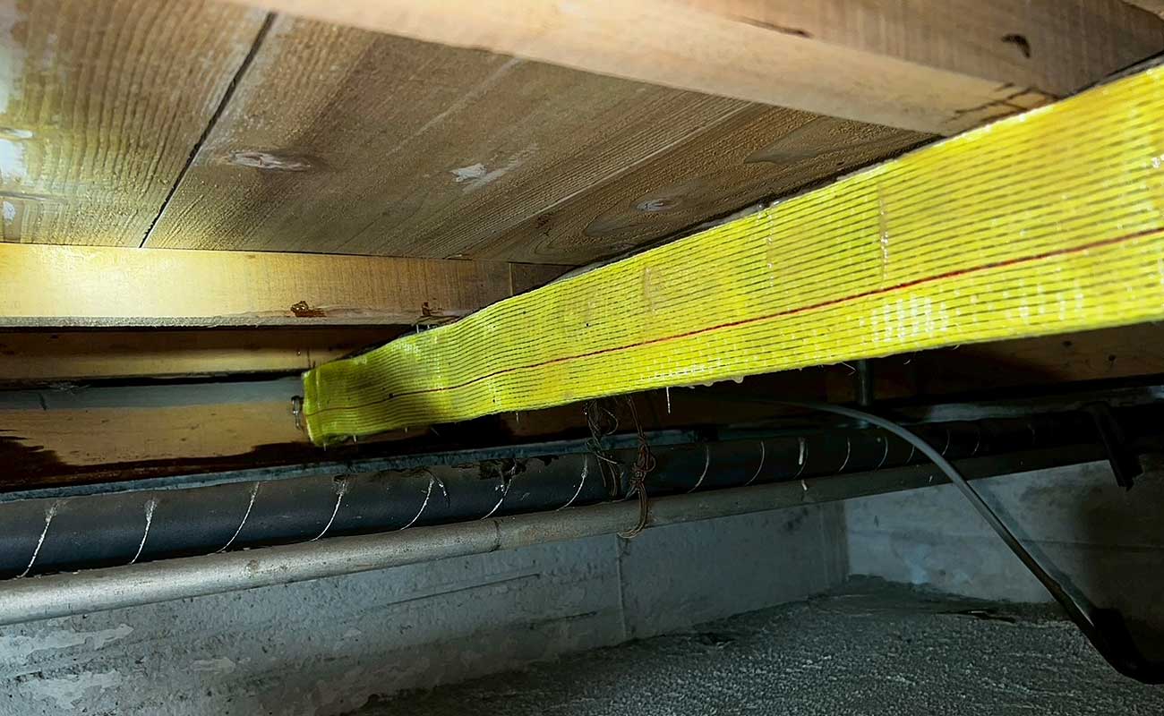 施工完了後の床下木部