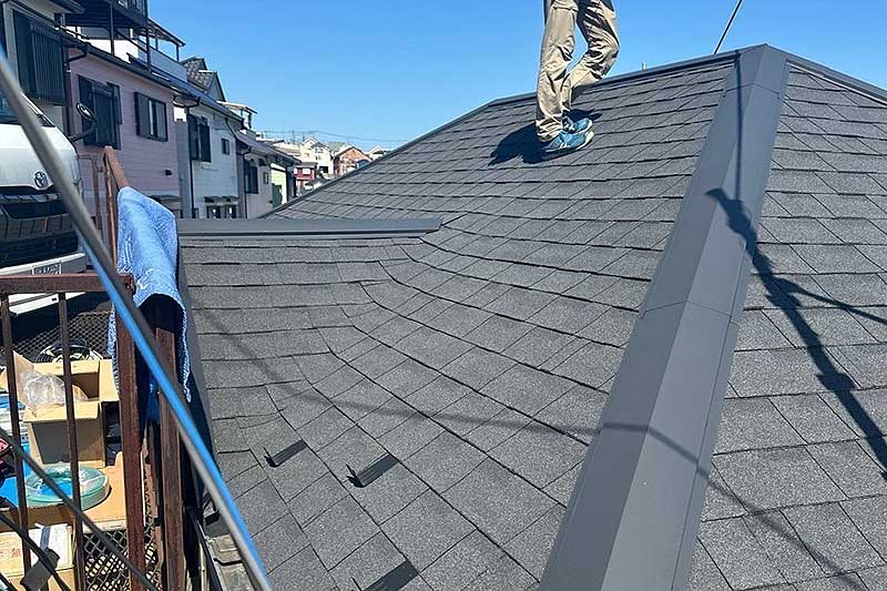 太陽光設置前の屋根