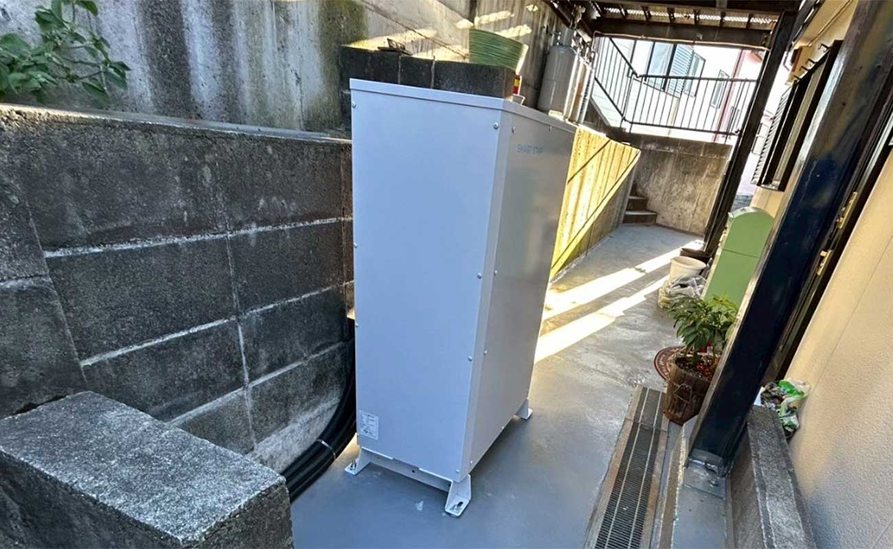 設置後の家庭用蓄電池スマートスター9.8kWh
