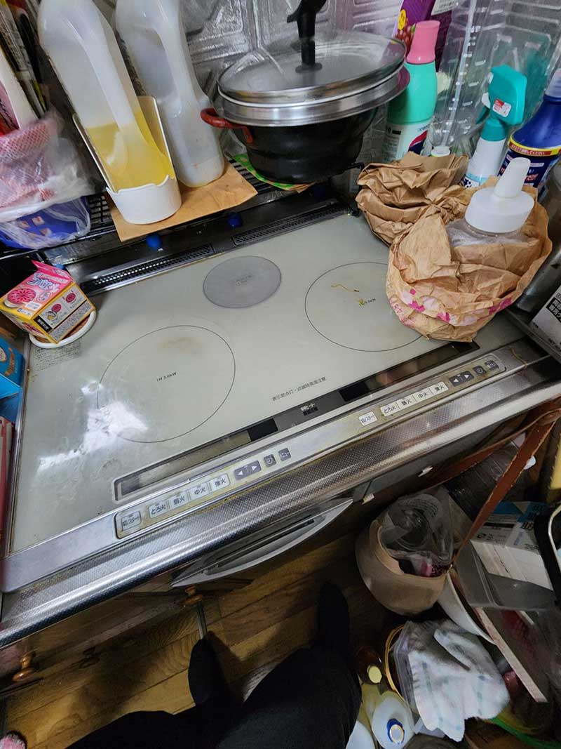 既存のHITACHI製のIHクッキングヒーター