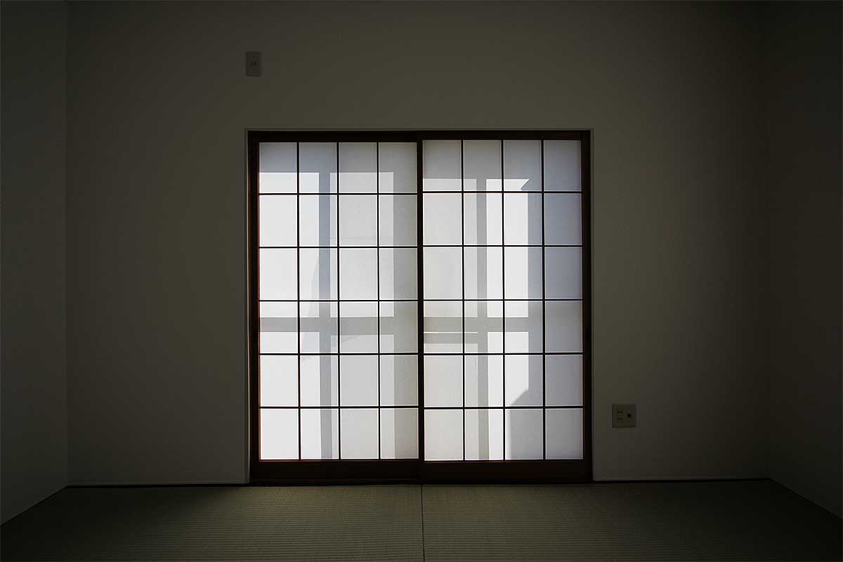 リフォーム後の2F和室の障子