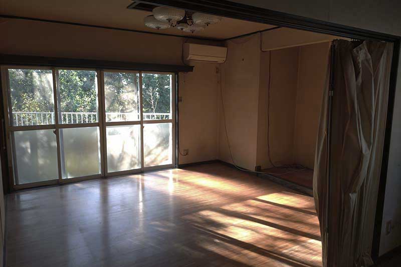 施工前のリビング