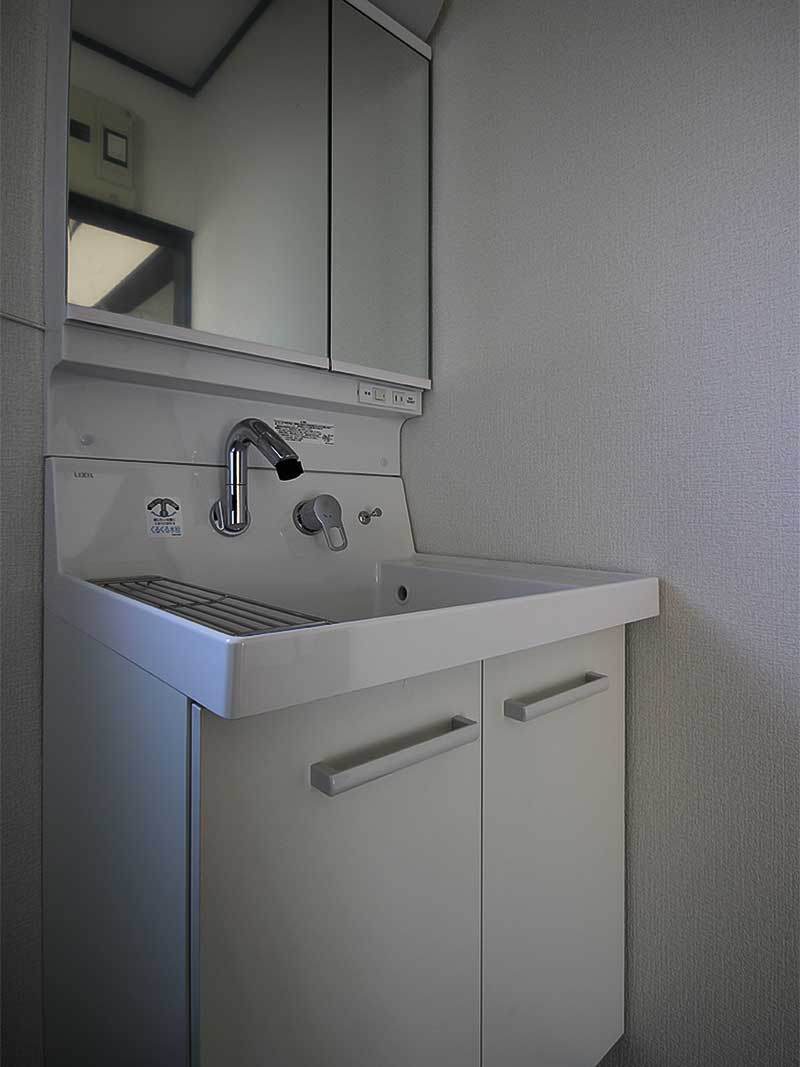 リフォーム後の洗面