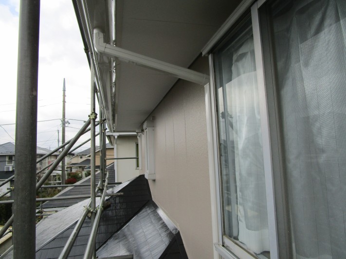 塗装後の外壁・雨樋