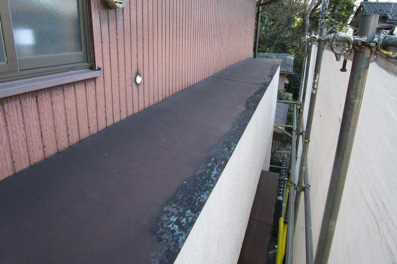 施工前の下屋根