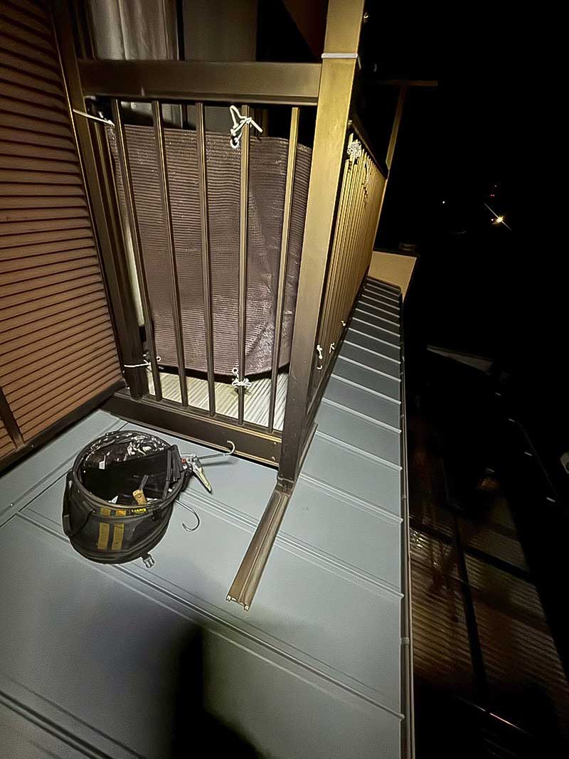 施工後のベランダ屋根