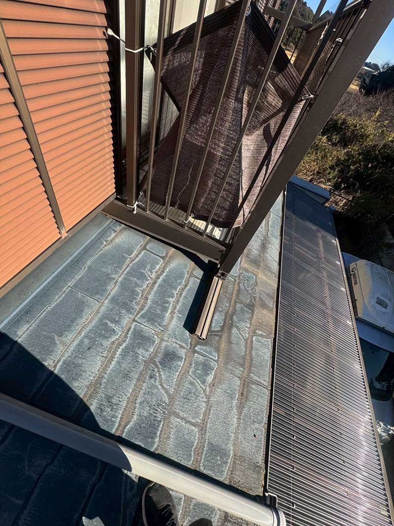 施工前のベランダ屋根