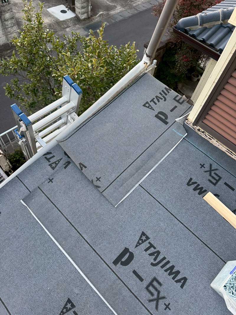 ルーフィング敷設