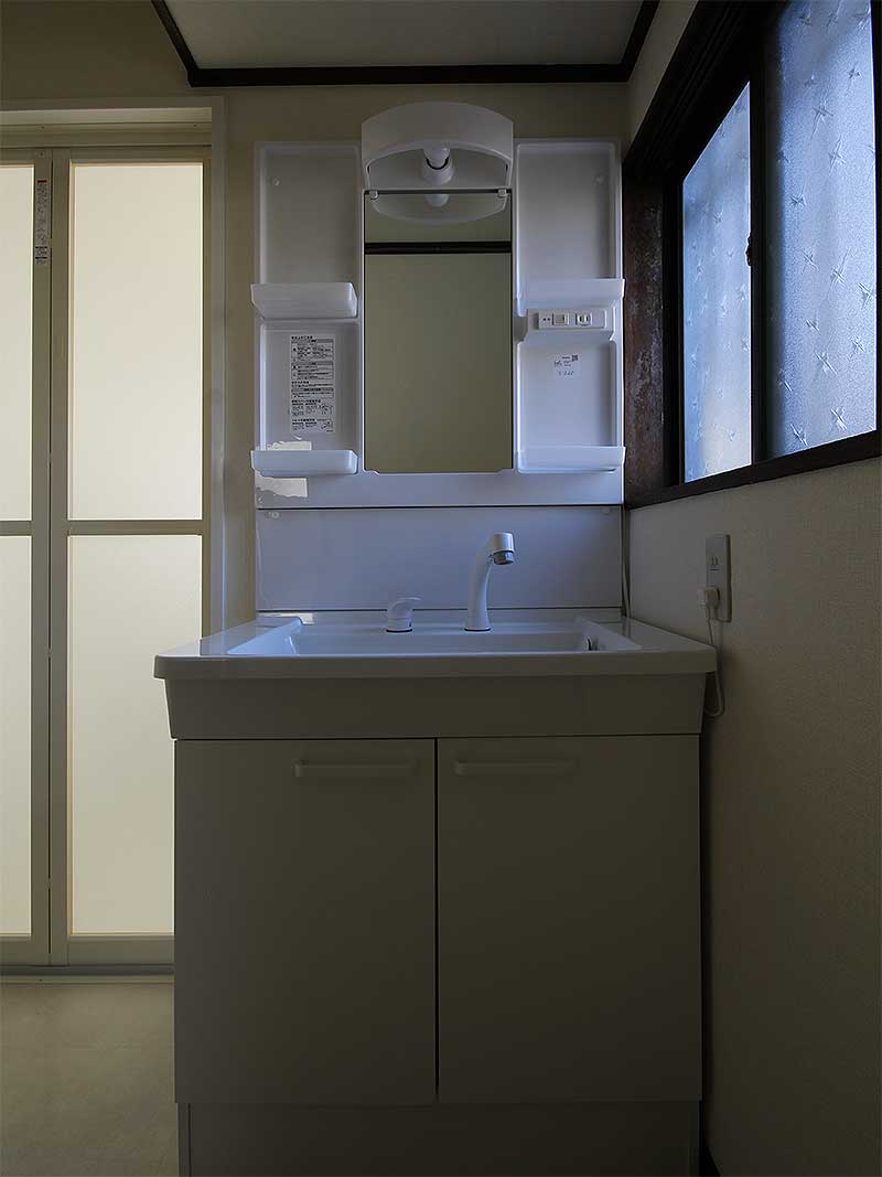 リフォーム後の洗面室