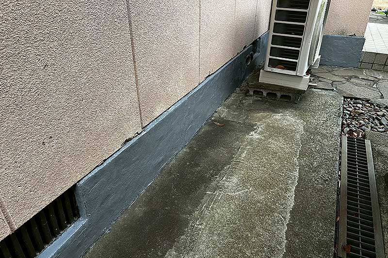 アラミド繊維の上からタックダイン上塗り塗布