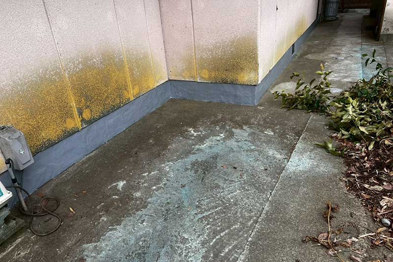 アラミド繊維の上からタックダイン上塗り塗布