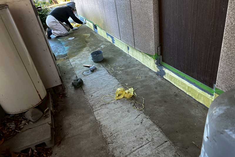 アラミド繊維張り込み