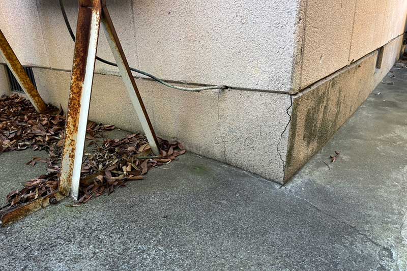 施工前の外基礎