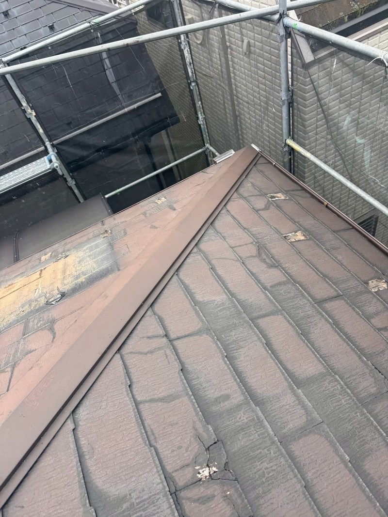 施工前の屋根