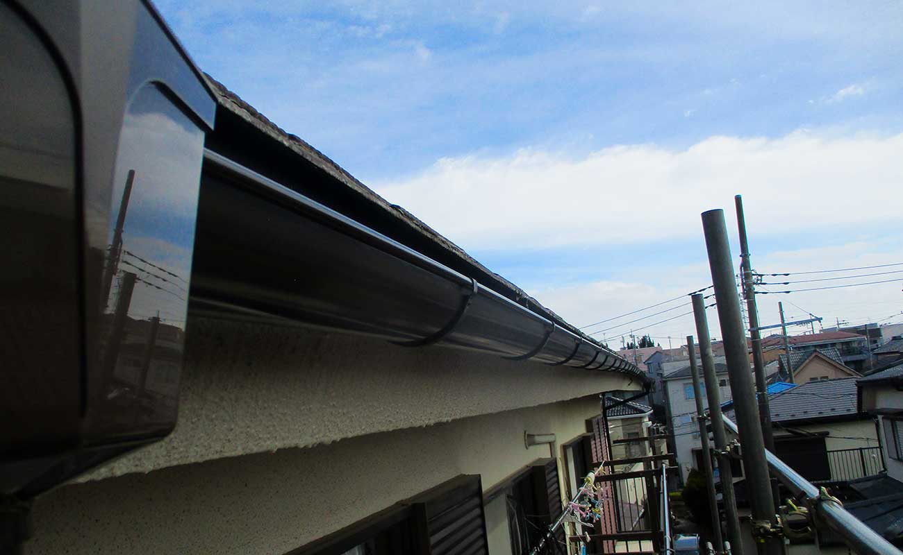 施工後の雨樋