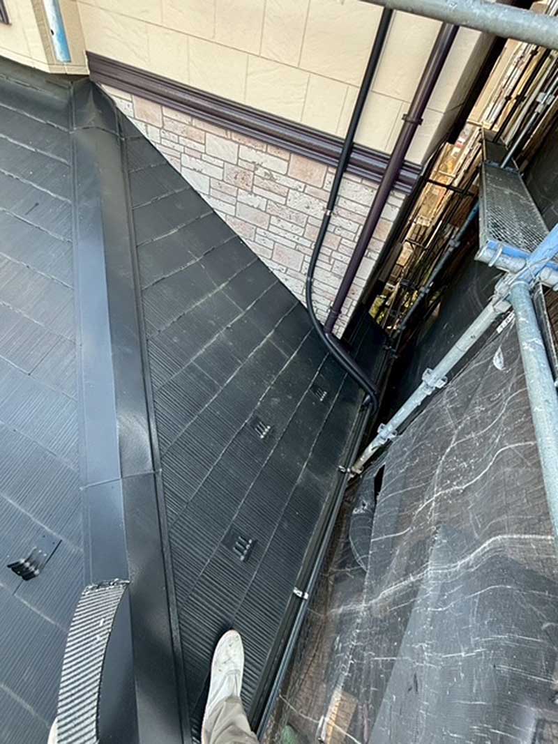 施工前の下屋根