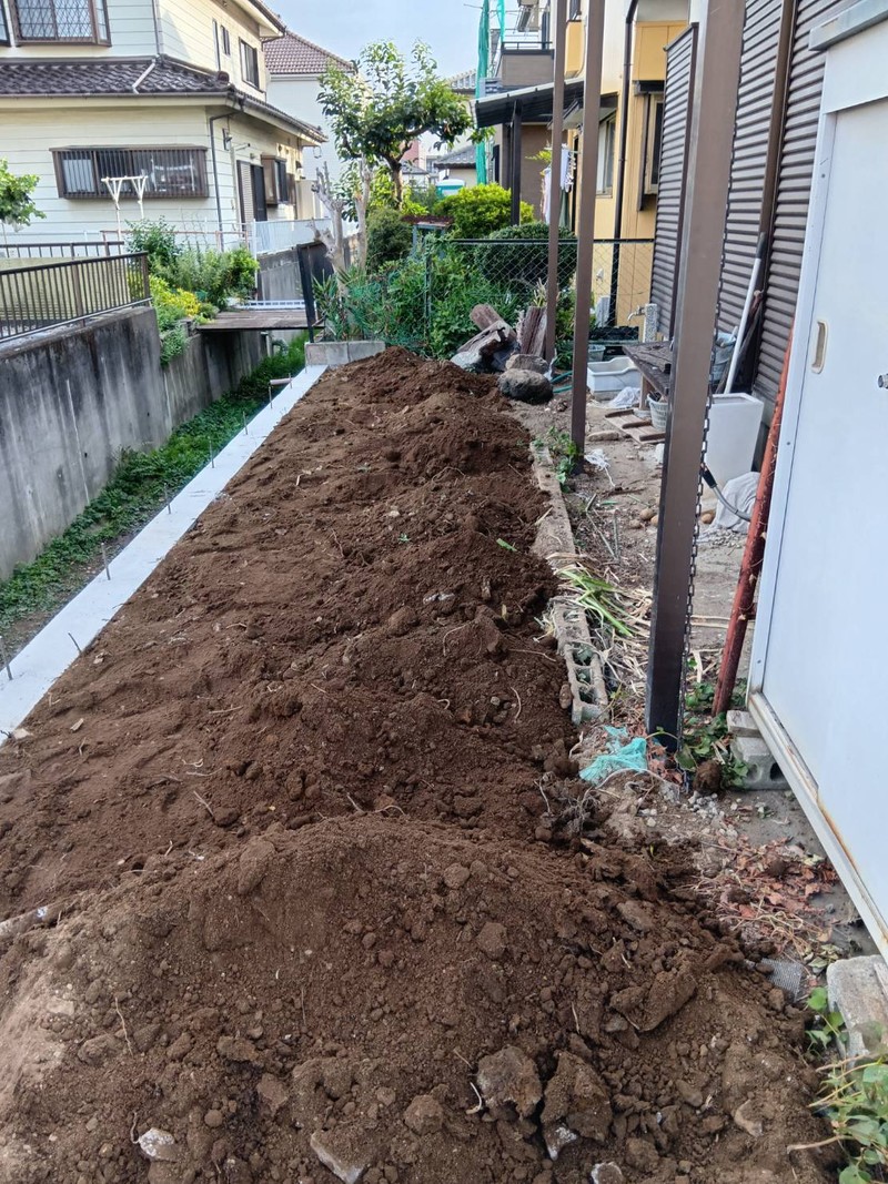 埋め戻し・土の復旧