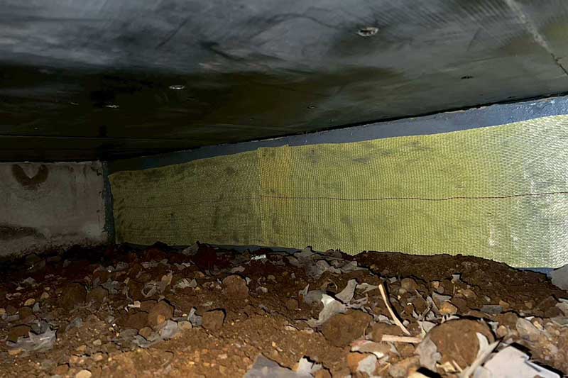 アラミド繊維張り込み