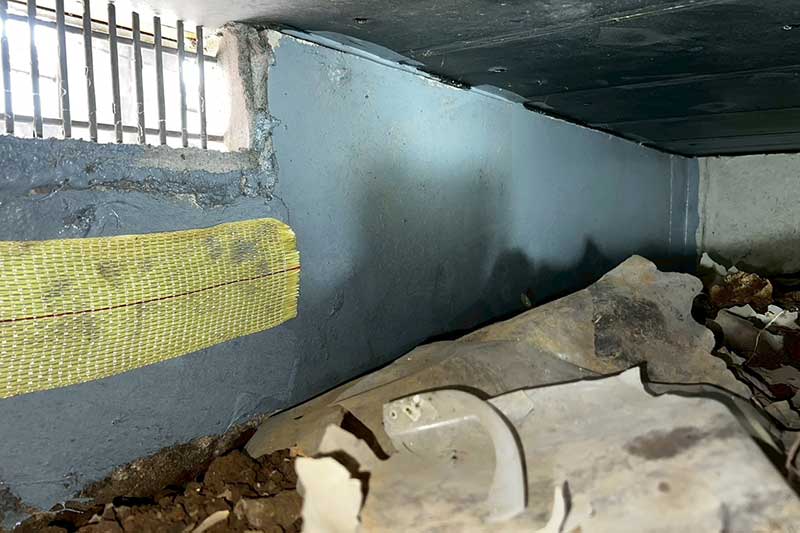 アラミド繊維張り込み