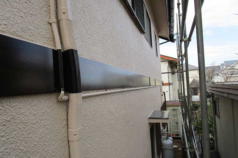 施工後の外壁・外壁帯