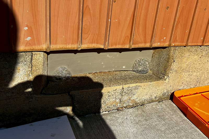 シロアリ発泡消毒