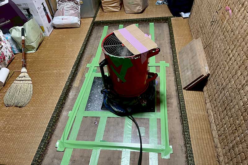 シロアリ発泡消毒