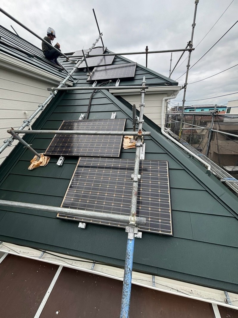 カバー工法・太陽光再設置後の屋根