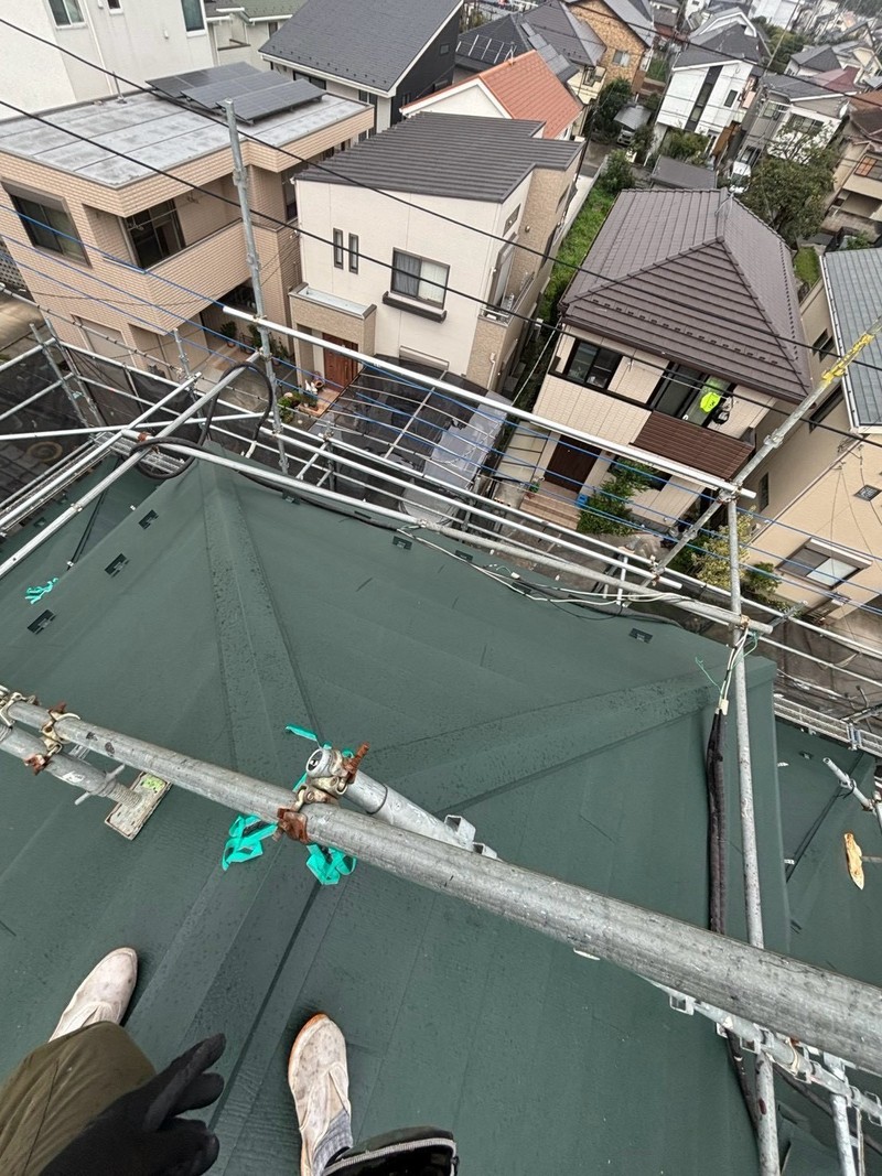 棟板金の取付け