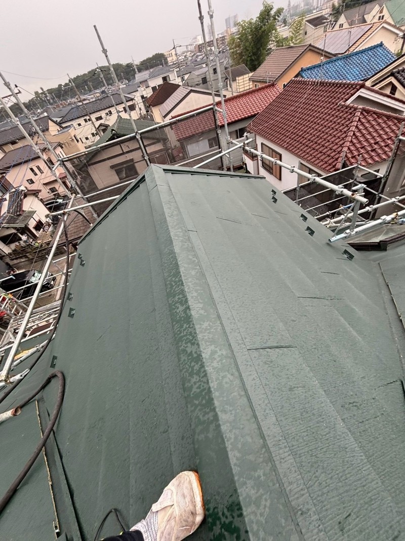 棟板金の取付け