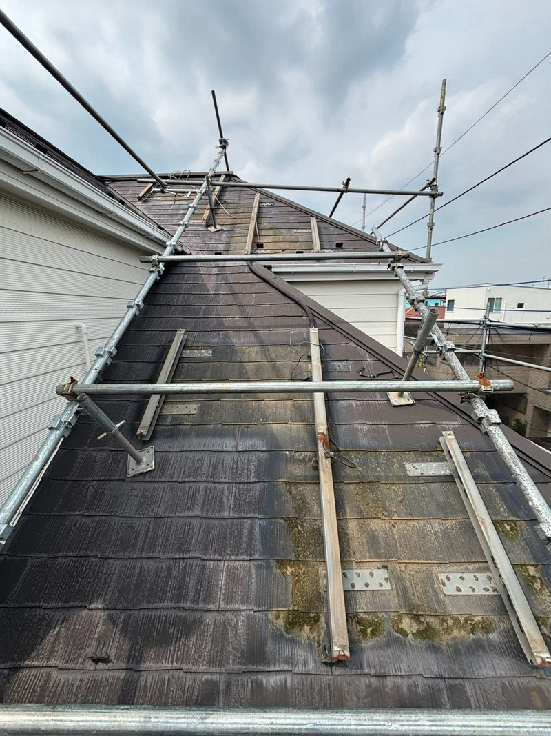 太陽光パネルを取り外した屋根