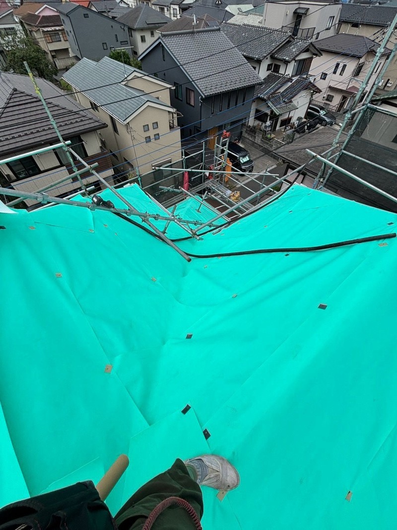 ルーフィング張り込み